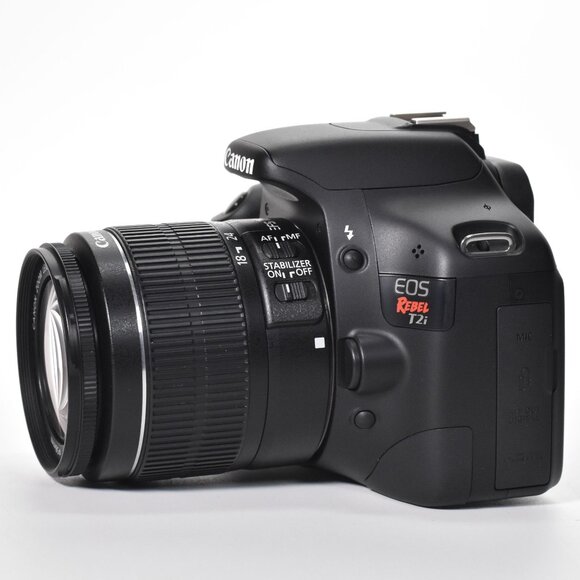 Canon EOS Rebel T2i DSLR 18MP 18-55mm Lens HD Video 675 Clicks 32GB SD Card - Picture 3 of 16